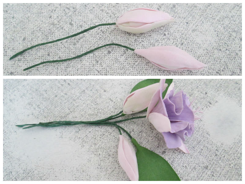 Мастер-класс, цветок из фоамирана - фуксия, фото пошаговое