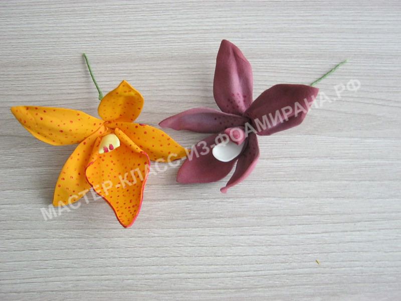 мастер-класс орхидея дендробиум, пошаговое фото