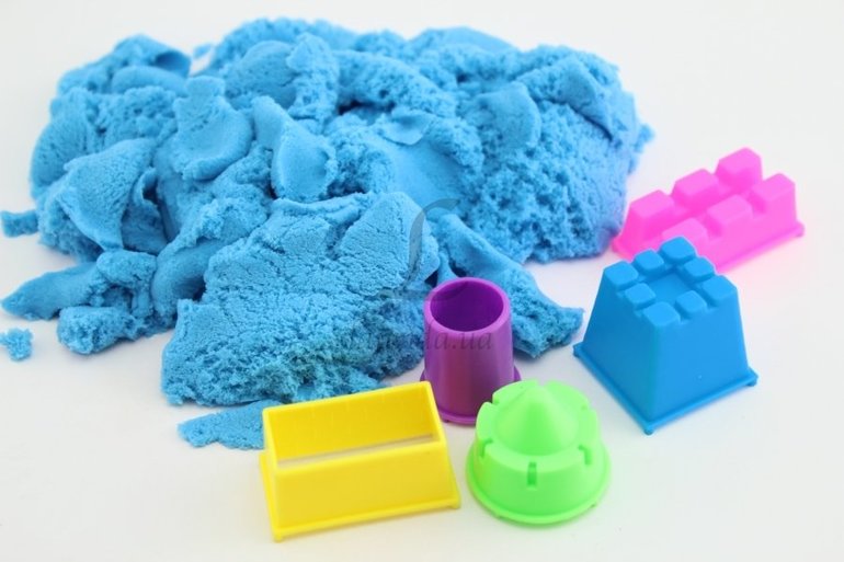 Сделать разноцветный кинетический песок