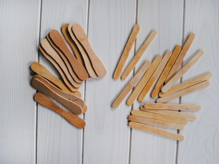 Как использовать деревянные палочки от мороженого
