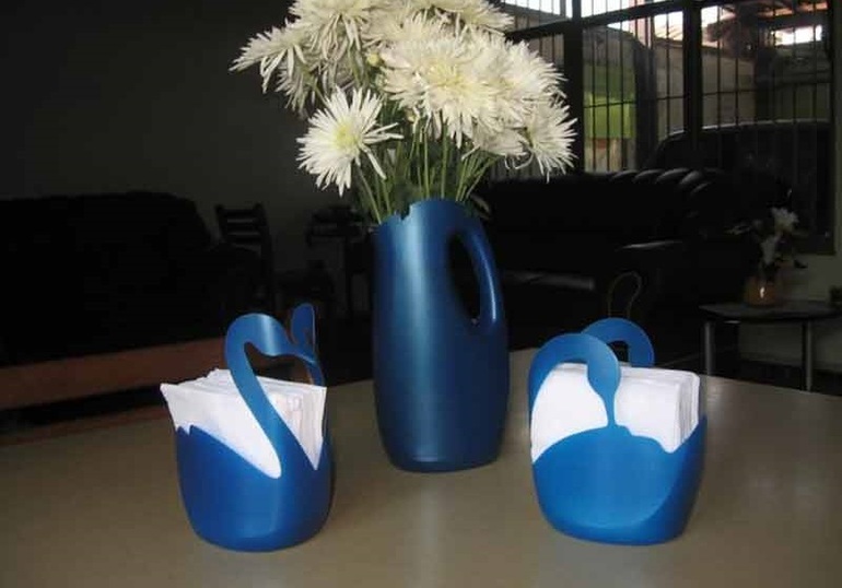 Как сделать вазу из пластика