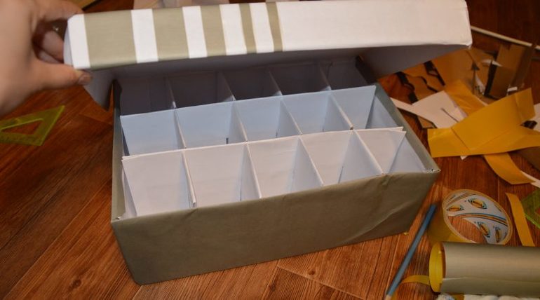 Изготовление органайзеров из картонных коробок