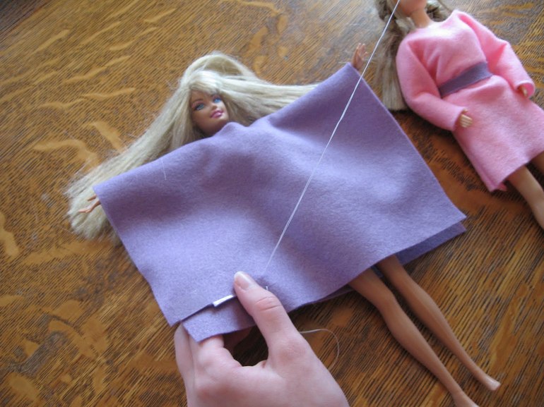 Как шить кукольное платье