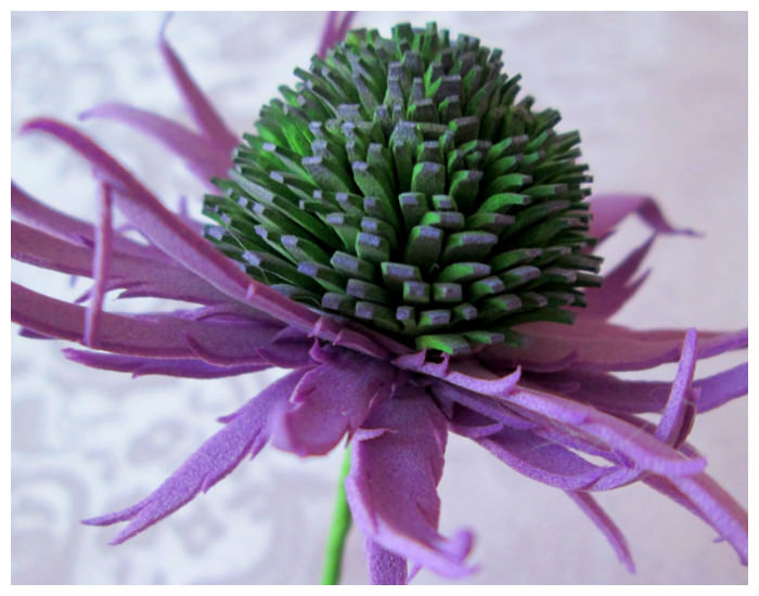 Мастер-класс цветы из фоамирана: синеголовник. фото и видео