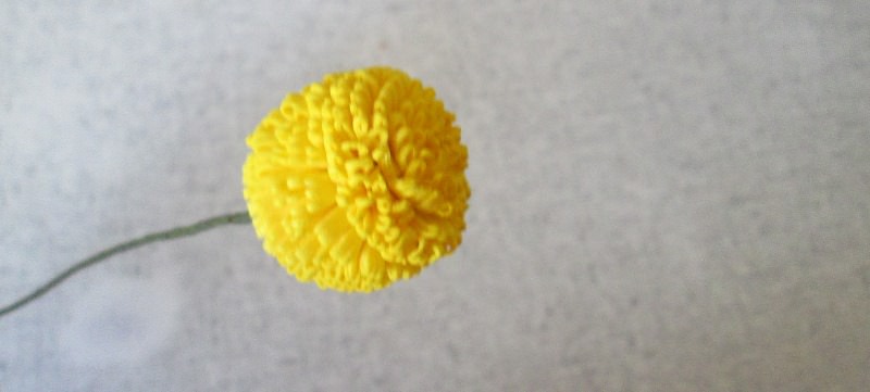 Мастер-класс: цветок из фоамирана краспедия, фото