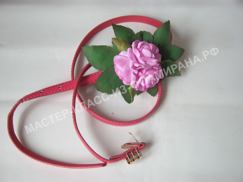 Мастер-класс украшение ремня розами из фоамирана,пошаговое 